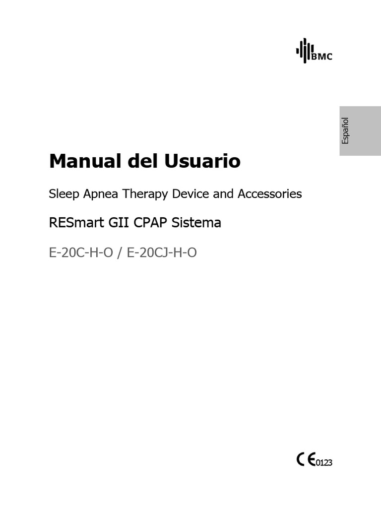 Manual del Usuario RESmart GII CPAP | PDF | Sleep Disorder | Human ...