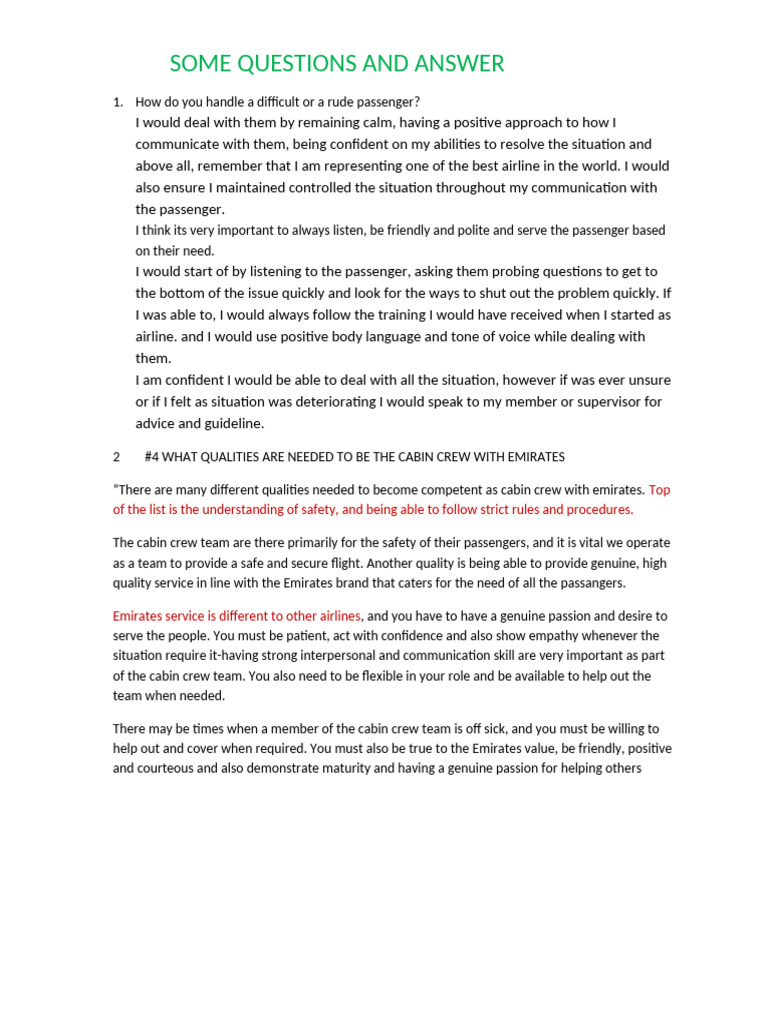 some questions and answer | PDF