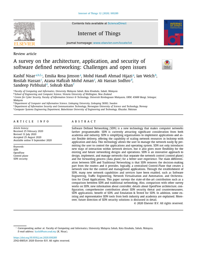 SDN Architecture and Security Challenges | PDF | Computer Network | Routing