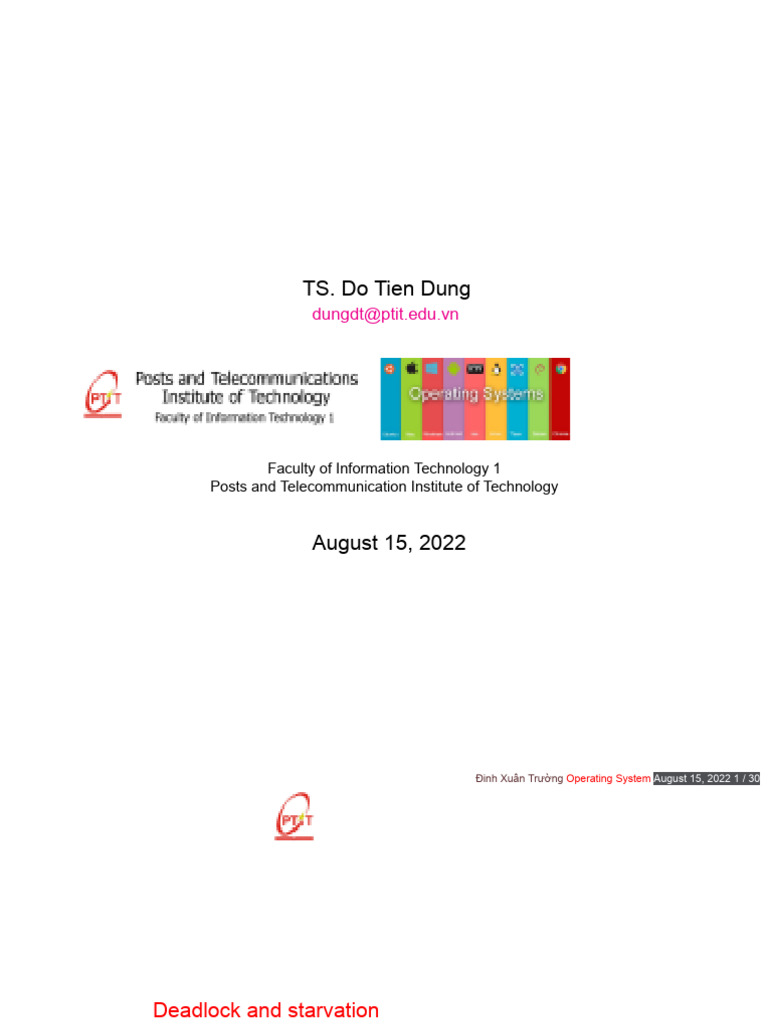 OS Deadlock Management Guide | PDF | Concurrency (Computer Science ...