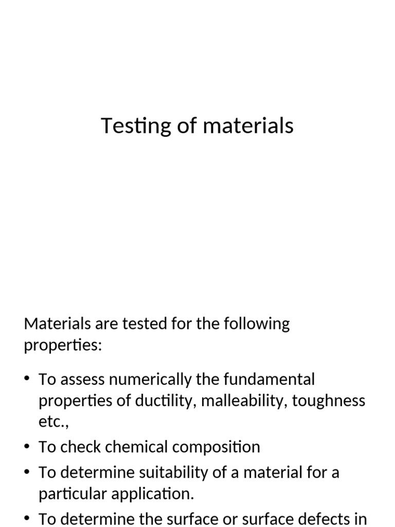 Testing of Materials | PDF | Deformation (Engineering) | Strength Of ...