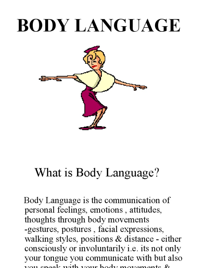 body language presentation pdf