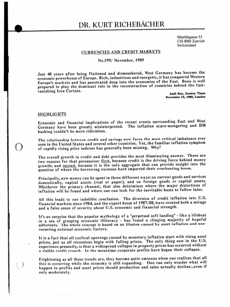 Economic Impacts of German Reunification | PDF | Inflation | Government ...