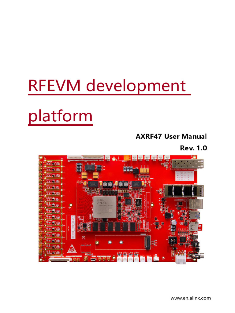 AXRF47 User Manual REV1.0 | PDF | Power Supply | Field