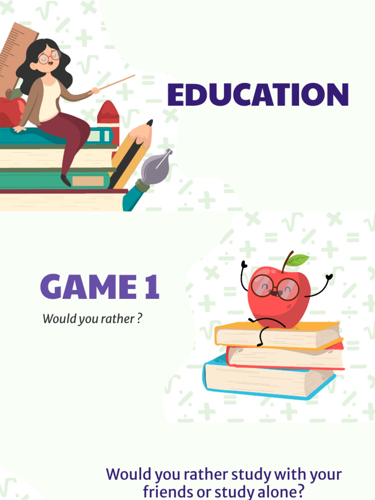 Education Discussion Games | PDF | Procrastination | Professional Skills