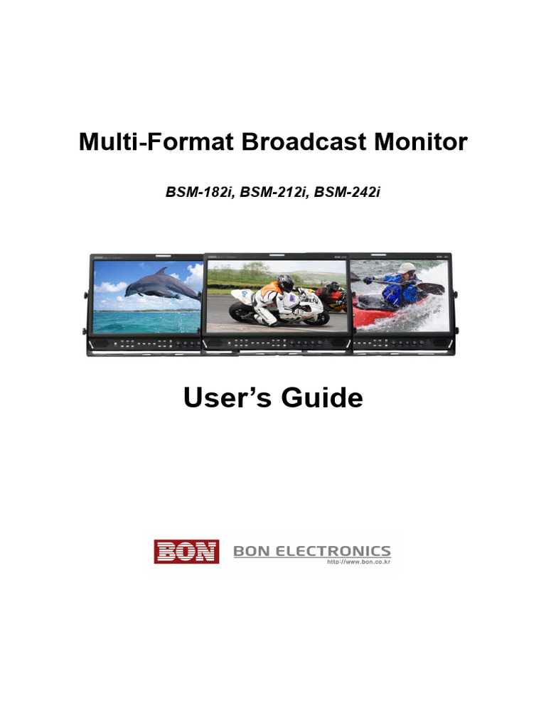 BSM182i - BSM212i - BSM242i User's Guide | PDF | Computer Monitor ...