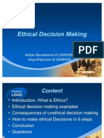 Ethical Decision Making Ethical Decision Making