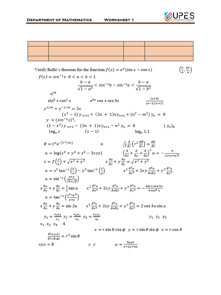 Tutorial 1 math aem pdf mathematics mathematical analysis