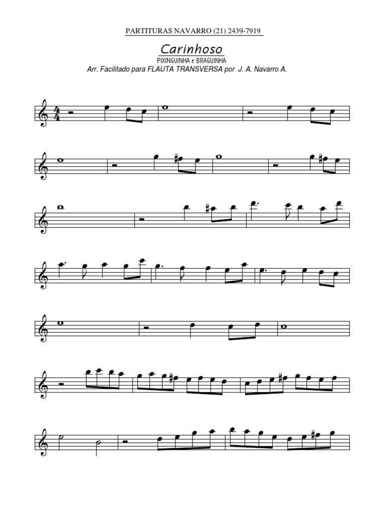 carinhoso partitura
