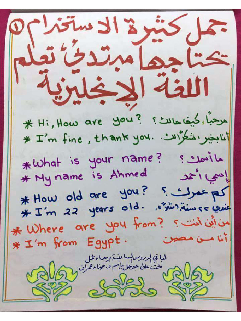 للمبتدئين جمل كثيرة للاستخدام | PDF