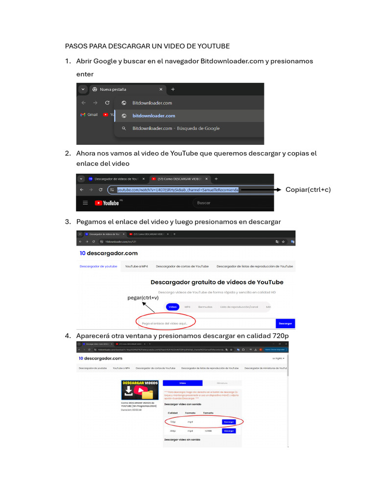 Cómo descargar y editar videos de YouTube | PDF