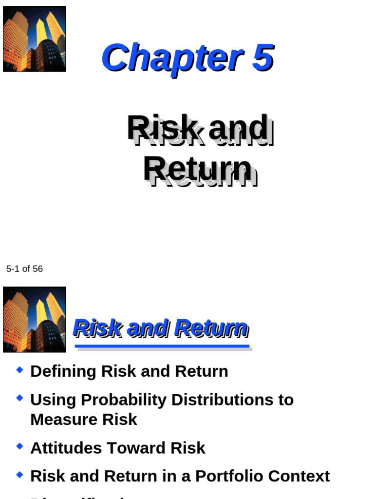 Ch05 Risk and Return | PDF | Capital Asset Pricing Model | Beta (Finance)