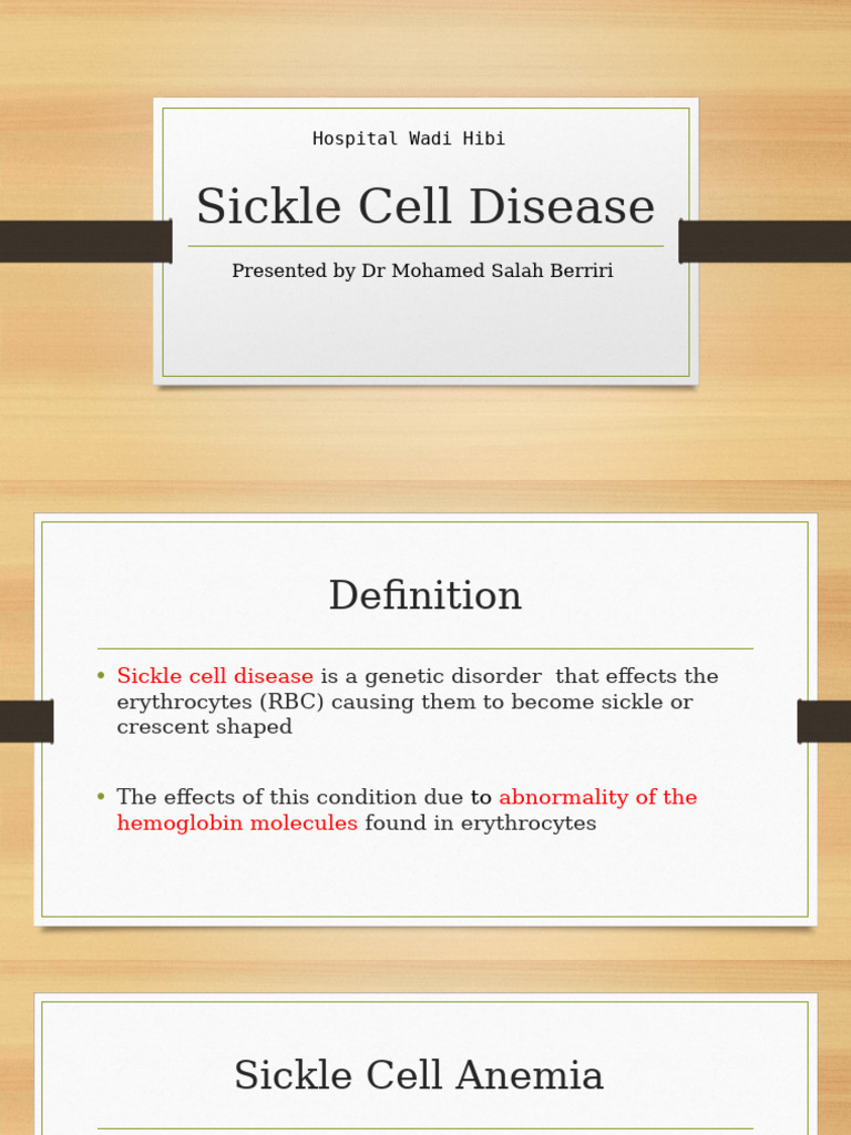 Understanding Sickle Cell Disease Overview | PDF | Hemoglobin | Anemia