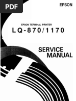 Epson LQ-870 LQ-1170 Service Manual