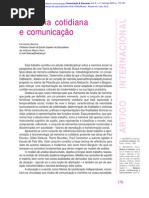 BARONE, Fernando. Memória cotidiana e comunicação