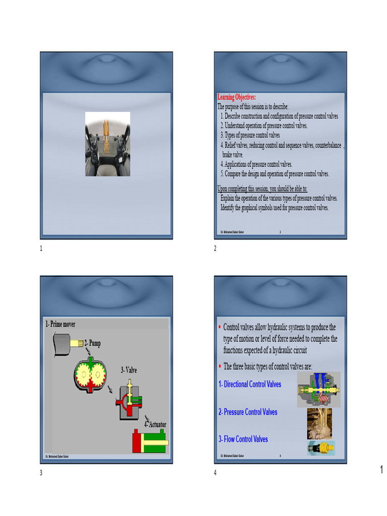 Overview of Pressure Control Valves | PDF | Valve | Pump