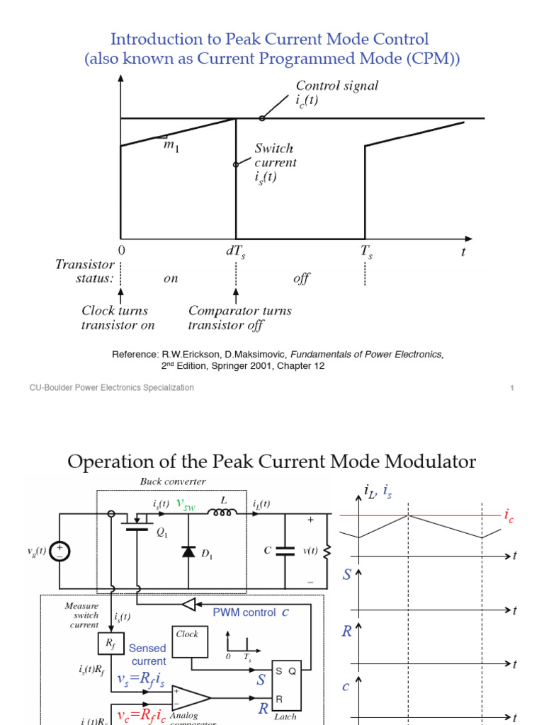 Peak Current Mode Control Overview | PDF | Power Electronics ...