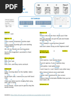 Riptide Chords for Beginners | PDF | Song Structure | Musicology