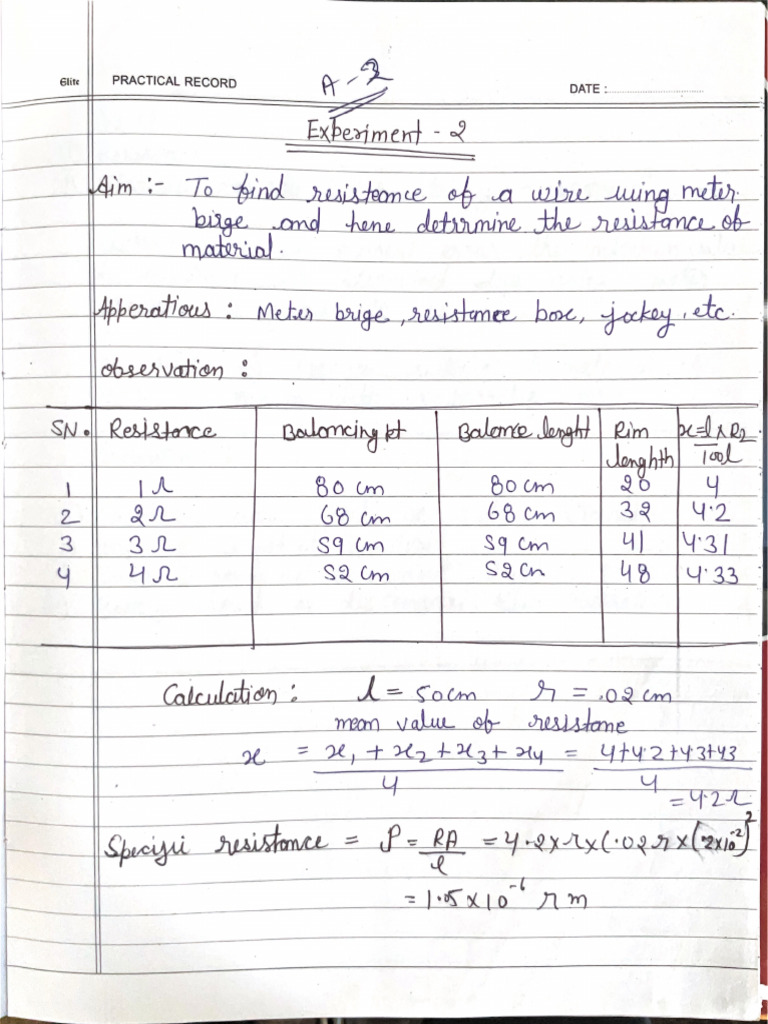 Physics Experiments | PDF