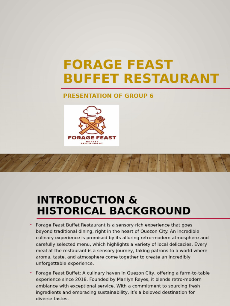 Final Forage Feast Buffet Resto | PDF | Restaurants | Marketing