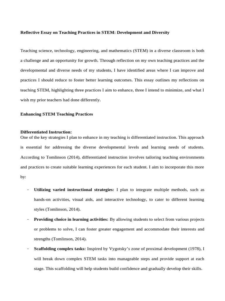 Enhancing STEM Teaching for Diversity | PDF | Learning | Differentiated ...