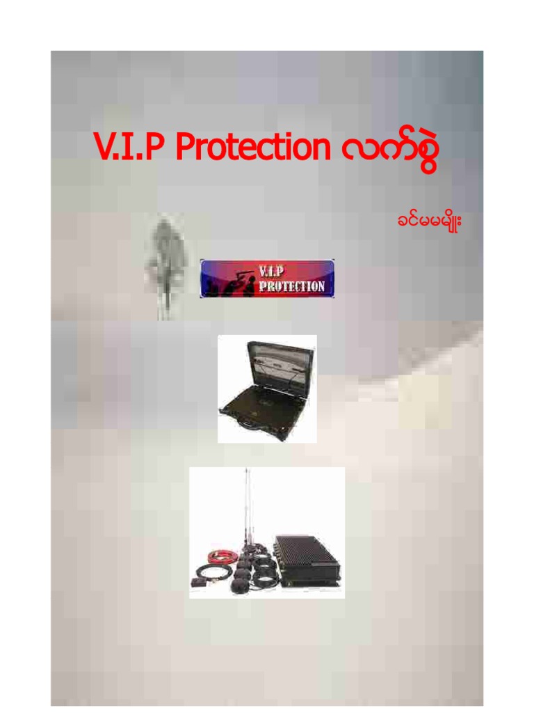 VIP Protection Handbook - Burmese | PDF