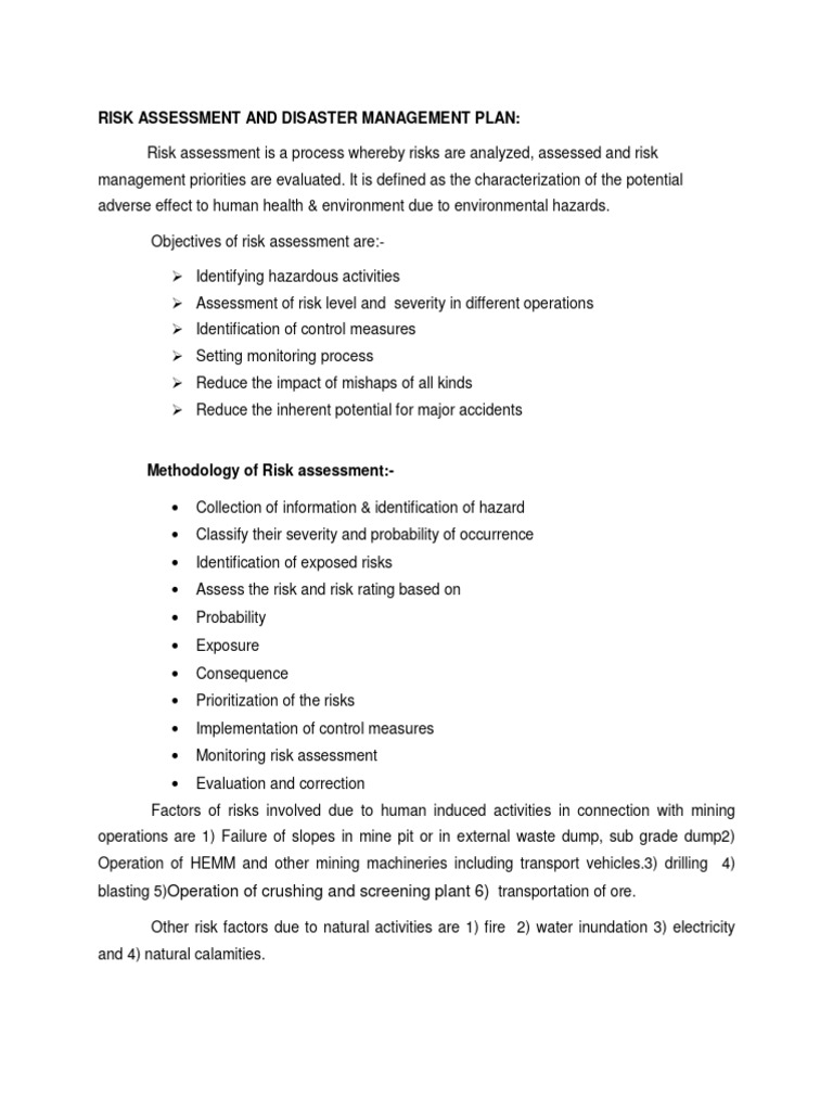 Risk Management in Iron Ore Mining | PDF | Risk | Risk Assessment