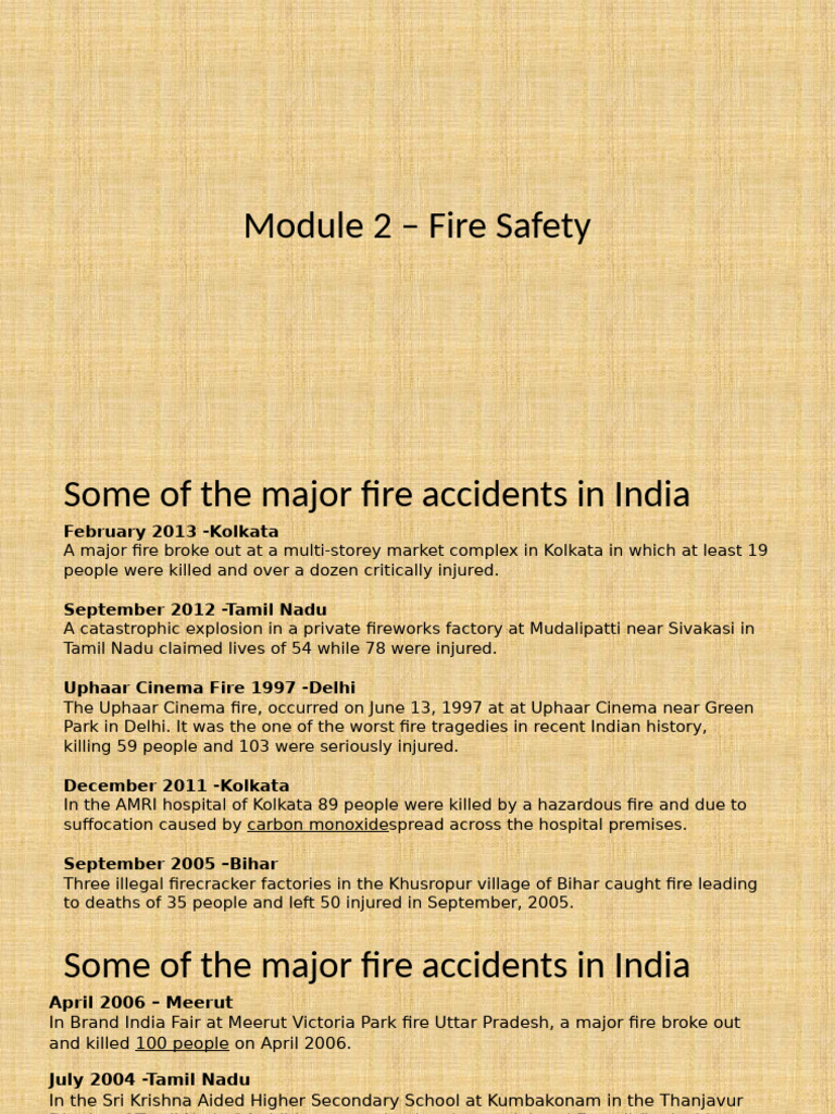 Module 2 Fire Safety Pdf Fires Combustion