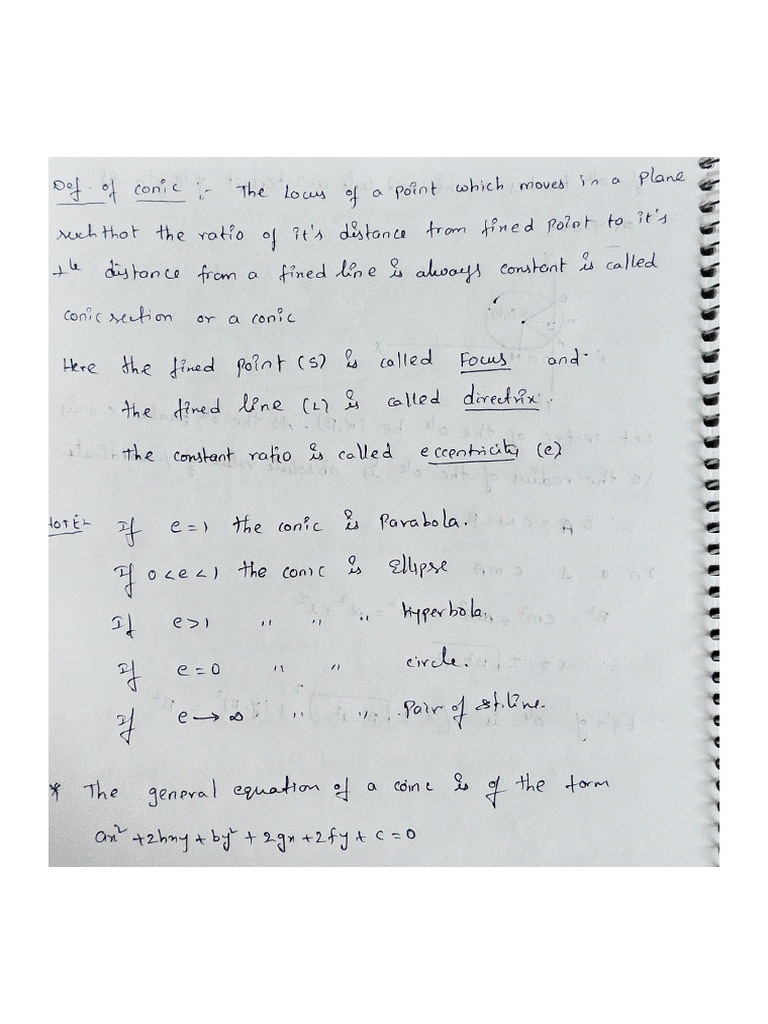 Mathparabola Notes | PDF