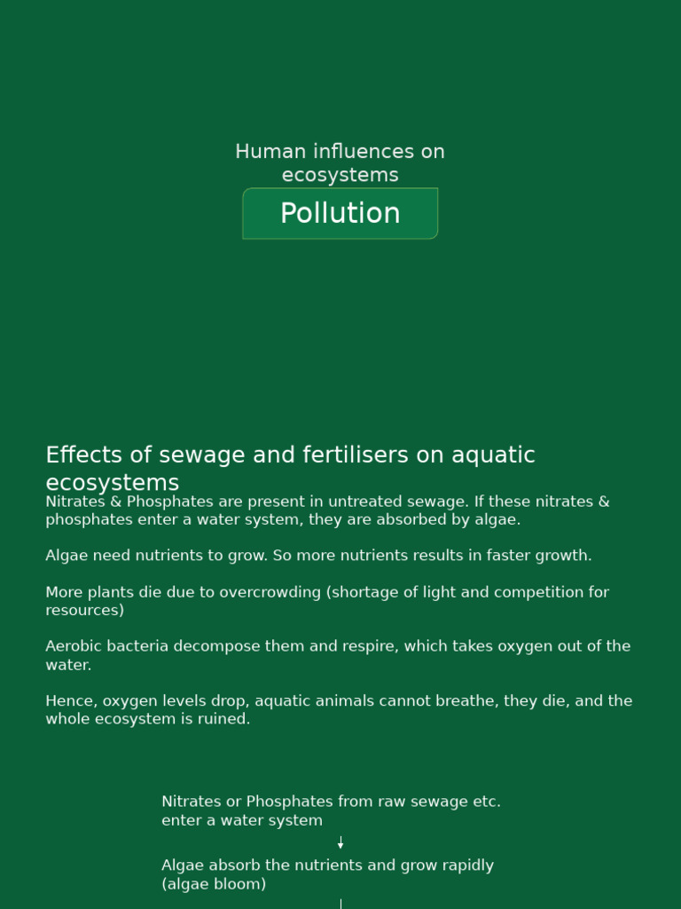 Human Impact on Aquatic Ecosystems | PDF | Water | Ecosystem