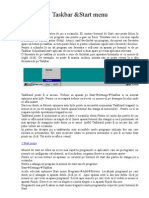 Taskbar & Start Menu