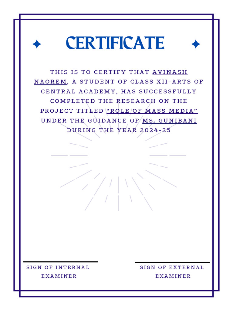 Certificate of Research Completion | PDF
