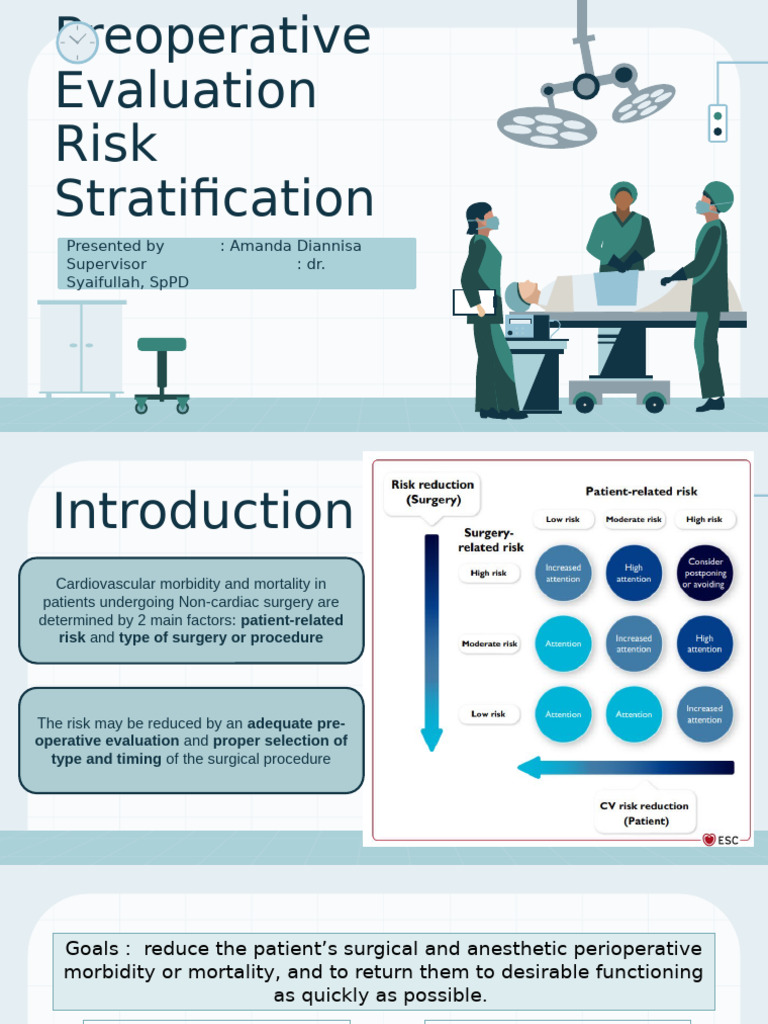 Preoperative Risk Evaluation Guide | PDF | Surgery | Causes Of Death