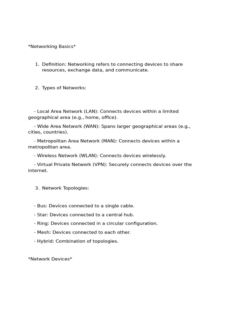 Networking Basics and Key Concepts | PDF | Computer Network | Ip Address