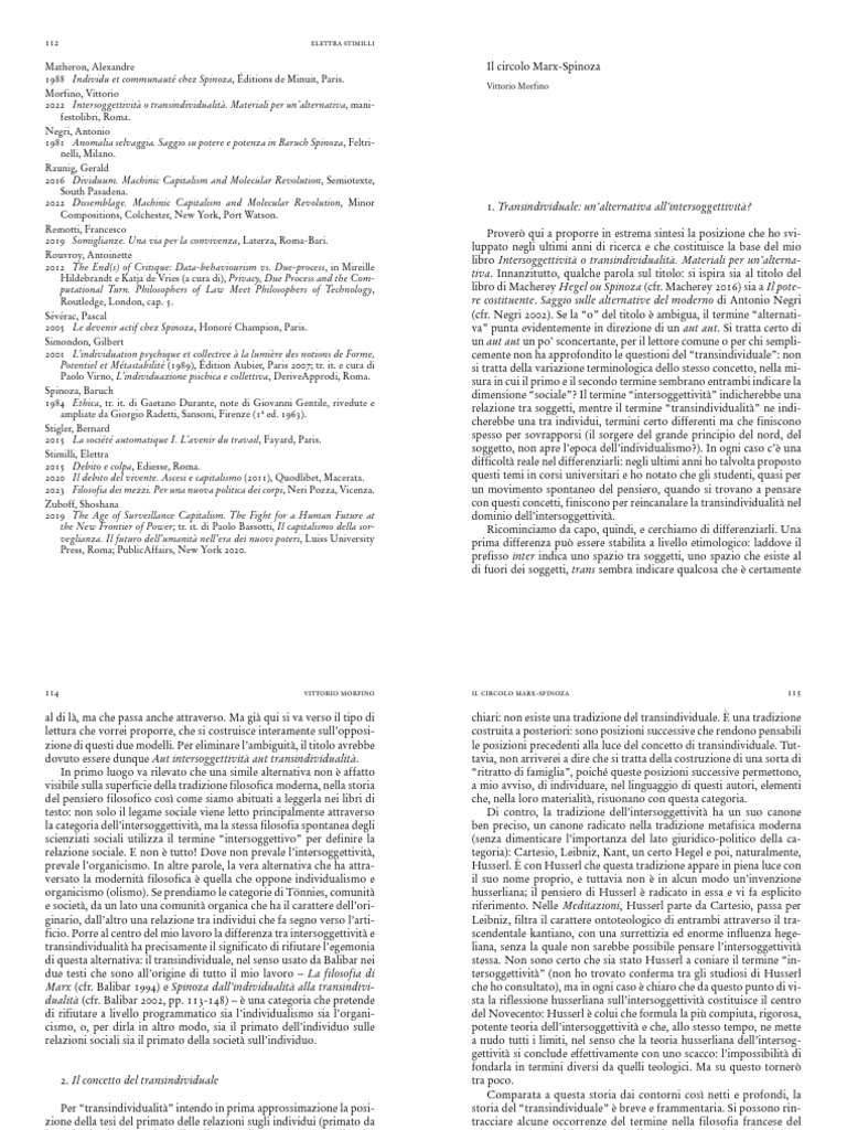 Il Circolo Marx Spinoza | PDF