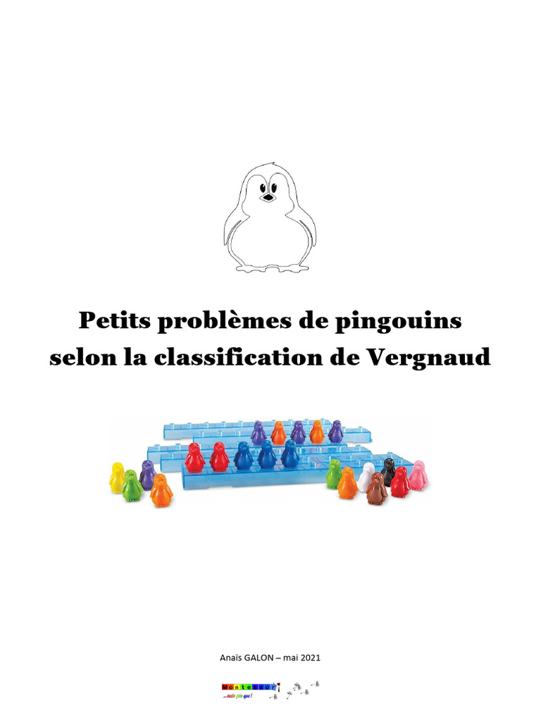 Problèmes de pingouins selon Vergnaud | PDF | Bleu