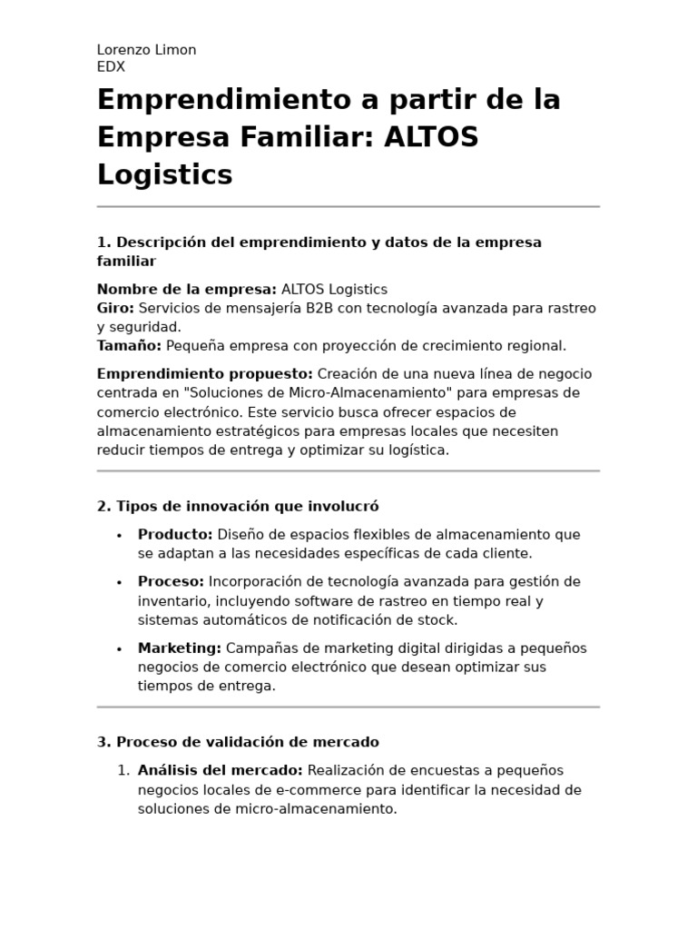 Emprendimiento A Partir de La Empresa Familiar | PDF | Comercio ...