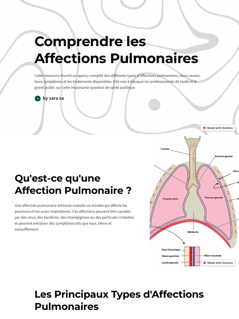 Comprendre Les Affections Pulmonaires | PDF | Infection | Pneumonie