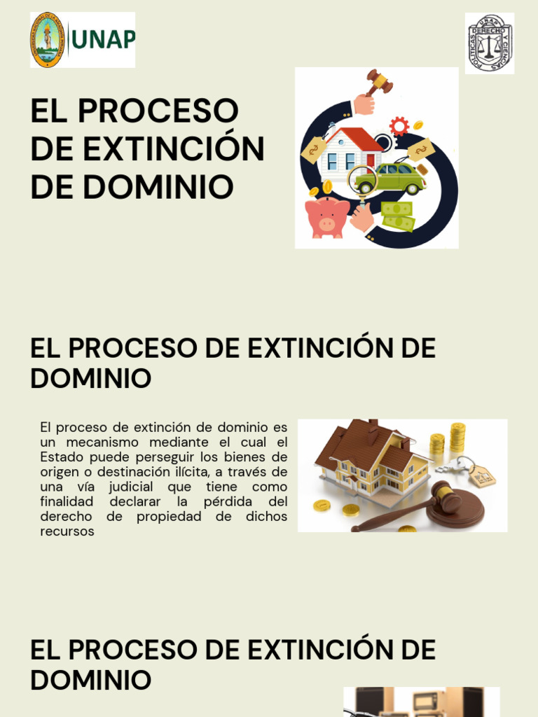 Extinción de Dominio | PDF | Sentencia (ley) | Propiedad