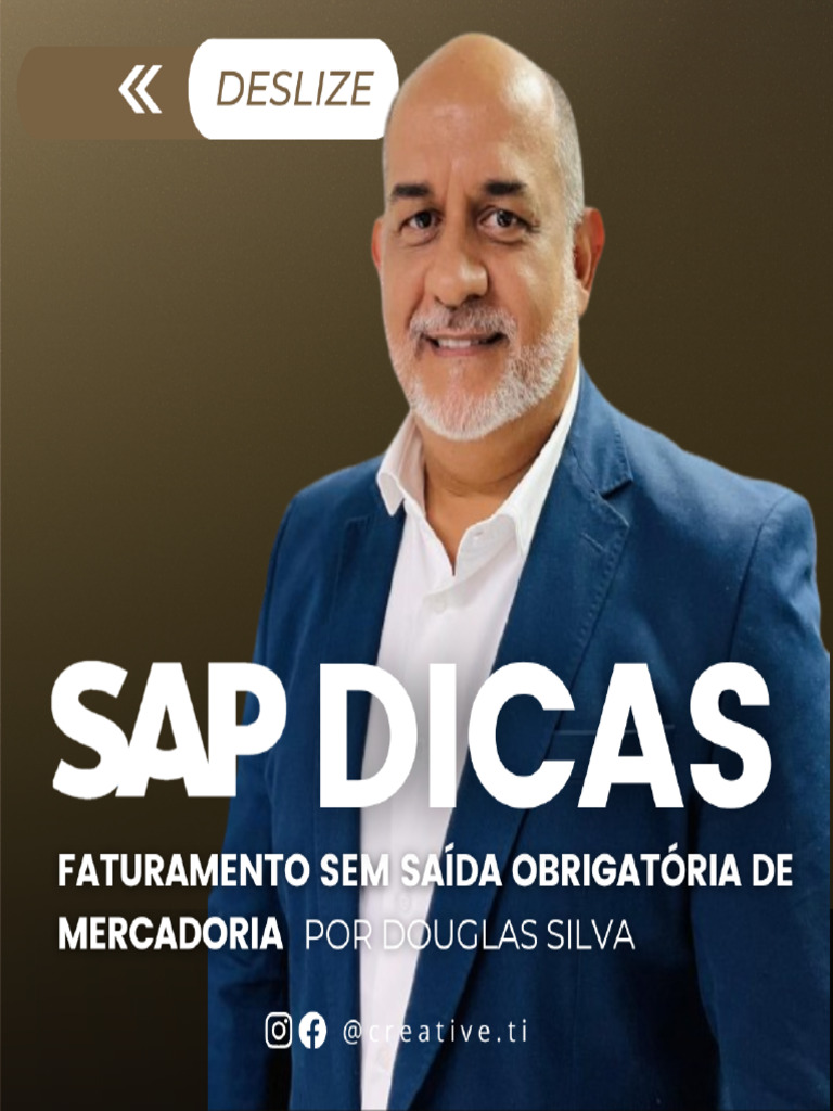  dica sap sd faturamento sem sa da de mercadoria pdf