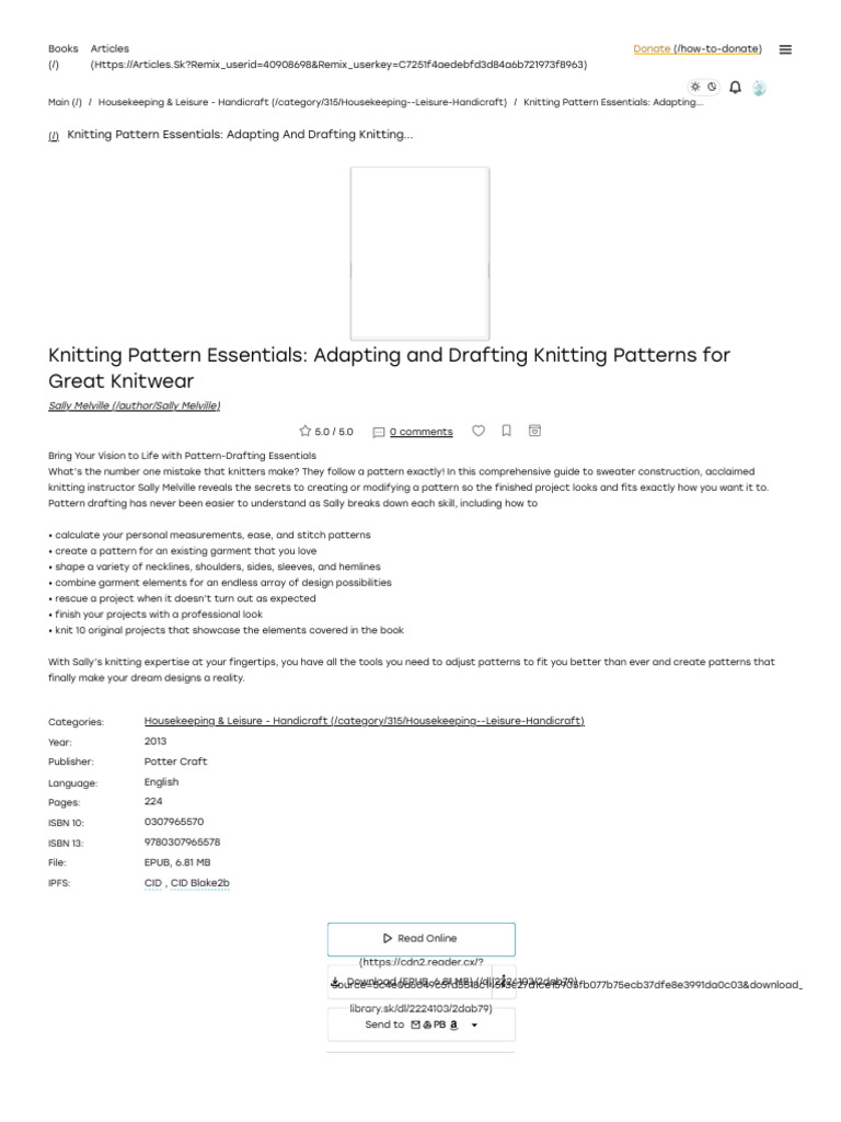 Knitting pattern essentials adapting and drafting knitting patterns
