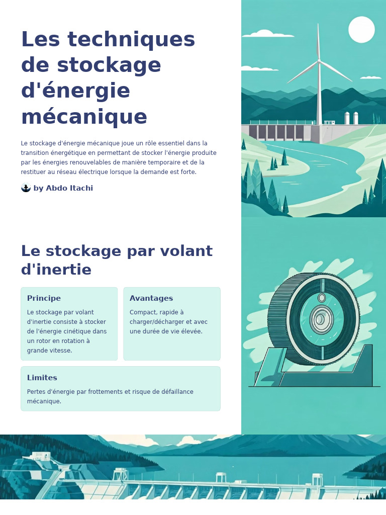 Techniques de stockage d'énergie mécanique | PDF | Stockage de l ...