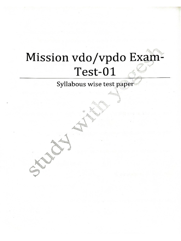 Test - 01 | PDF