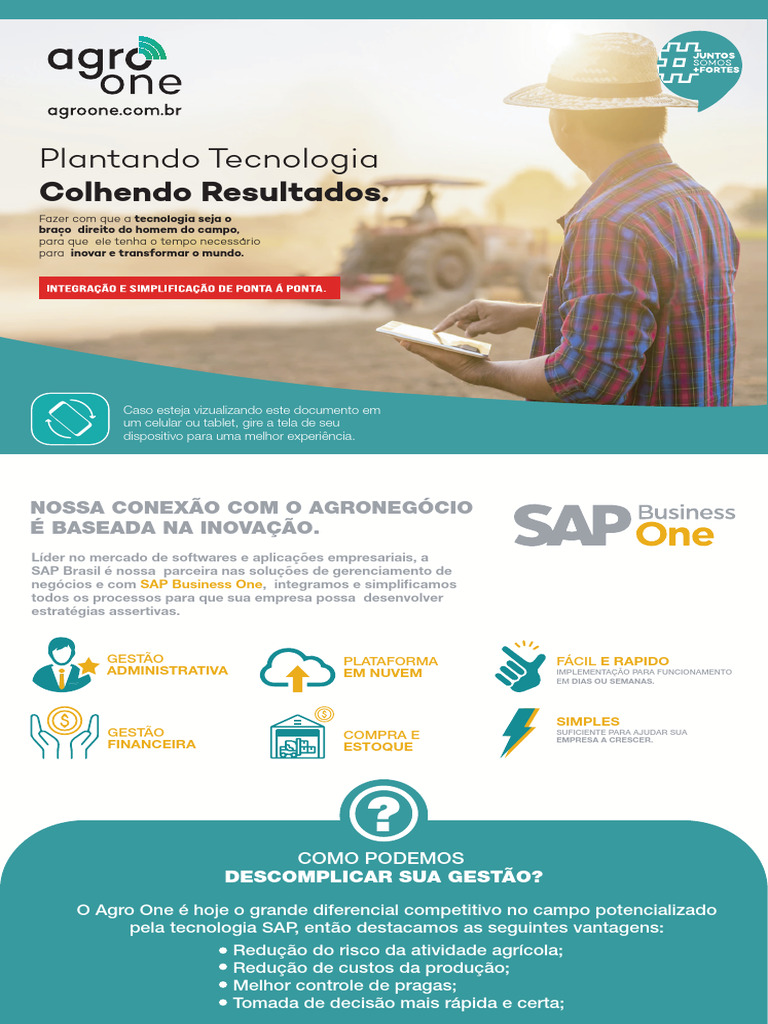 Agro One: Inovação no Agronegócio | PDF | Agricultura | Despesa