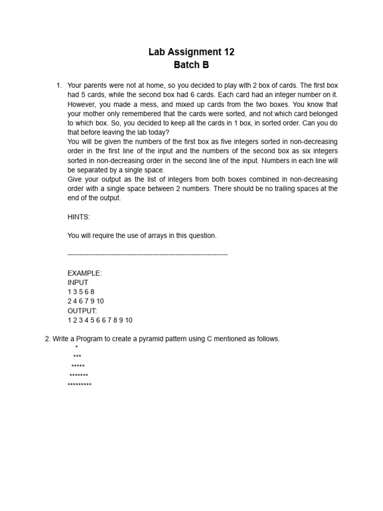 Lab 12 B | PDF