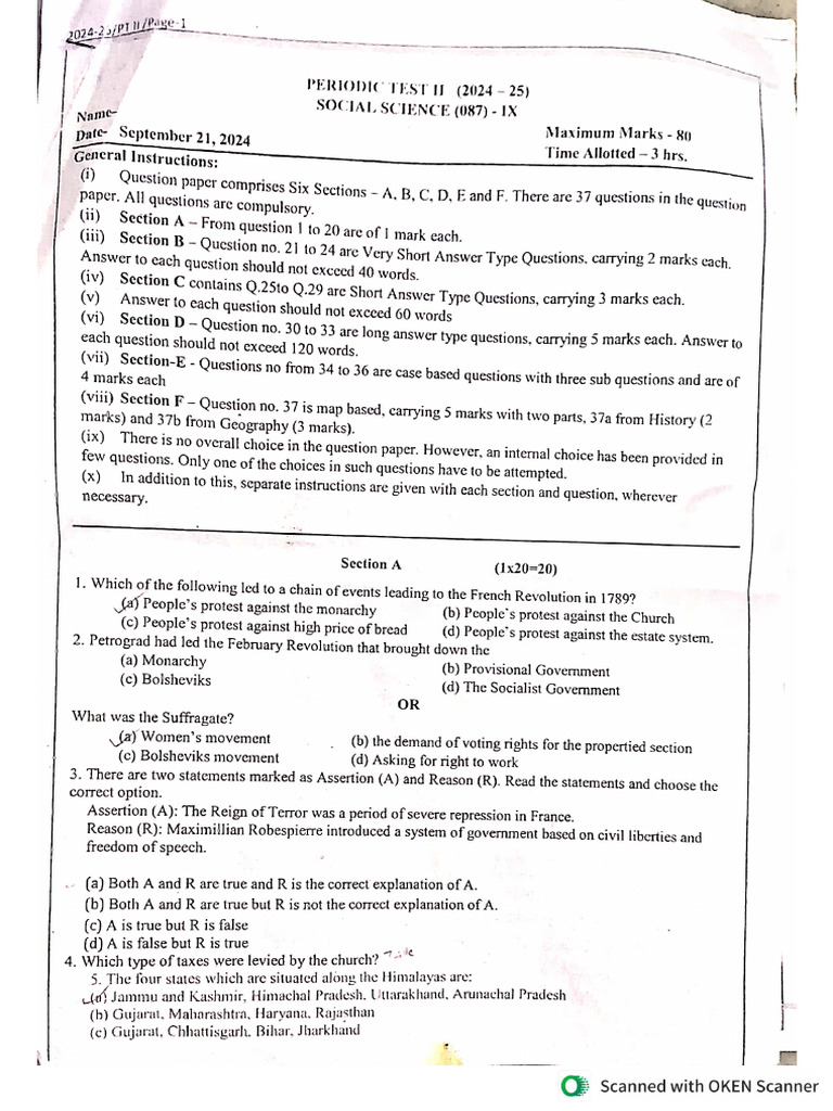 Social Science Paper | PDF