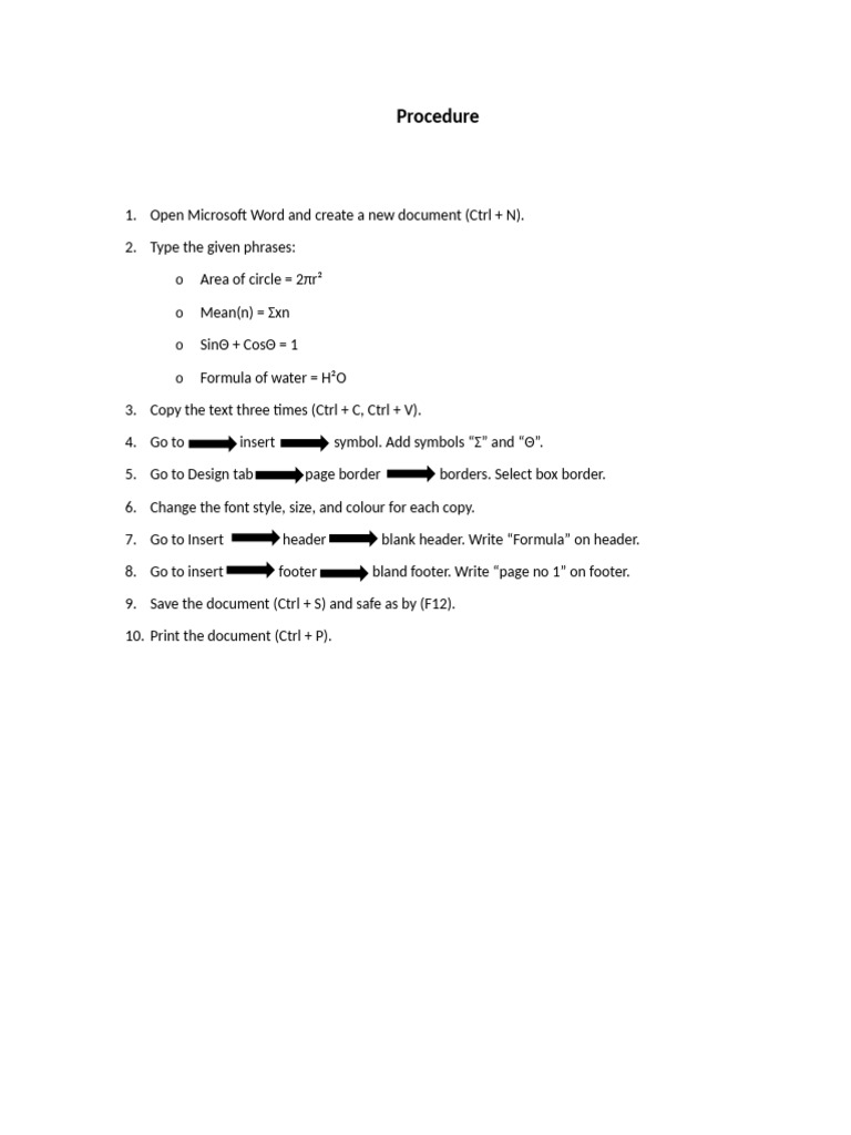 Microsoft Word Document Formatting Guide | PDF