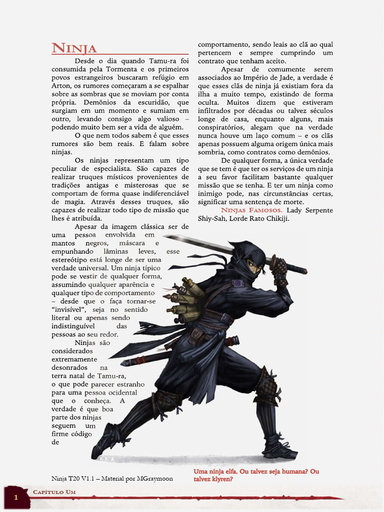 Classe Ninja FanMade-1 | PDF