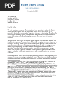 2024.12.19 Letter to Automakers Re Right-To-Repair and Data Sharing (Combined)