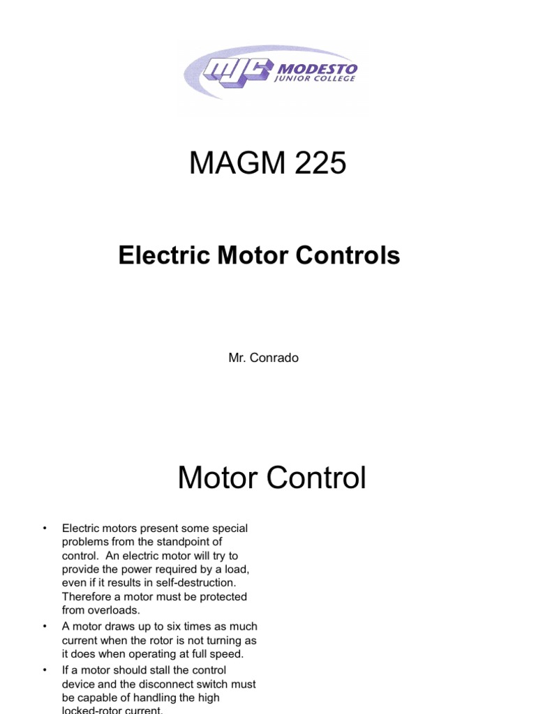 Electric Motor Controls PDF Electric Motor Switch